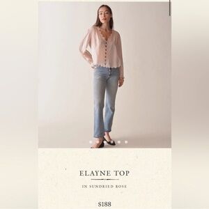 Doen Elayne Top in Small sundried rose (pink)